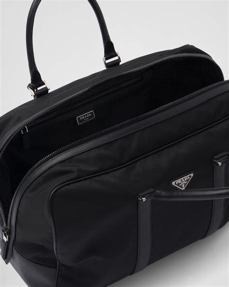 prada re-nylon and saffiano leather briefcase|Prada leather handbags.